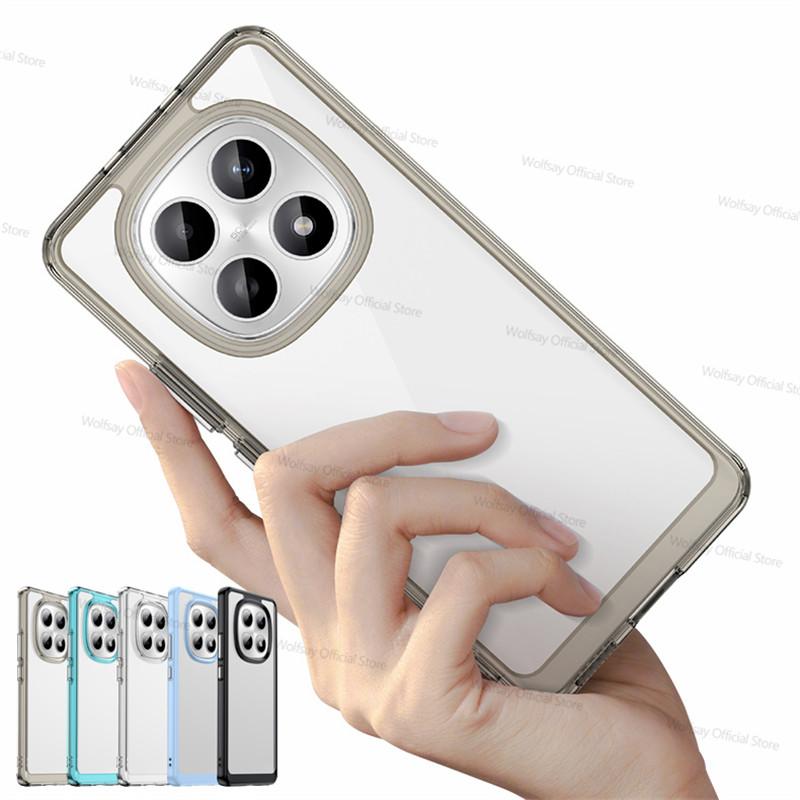 For Xiaomi Redmi Note 15 5G China Case Xiaomi Redmi Note 15 5G China Cover Clear PC + Silicone Shockproof Protective Phone Cover