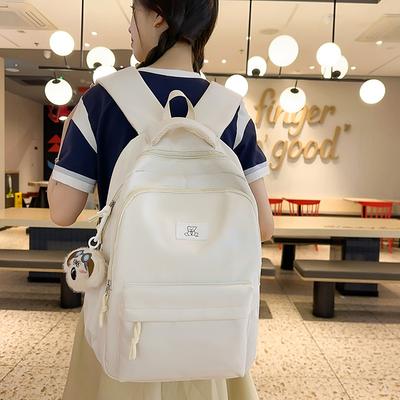 Schulranzen für Mittelschülerinnen, Damenrucksack mit großem Fassungsvermögen im College-Stil