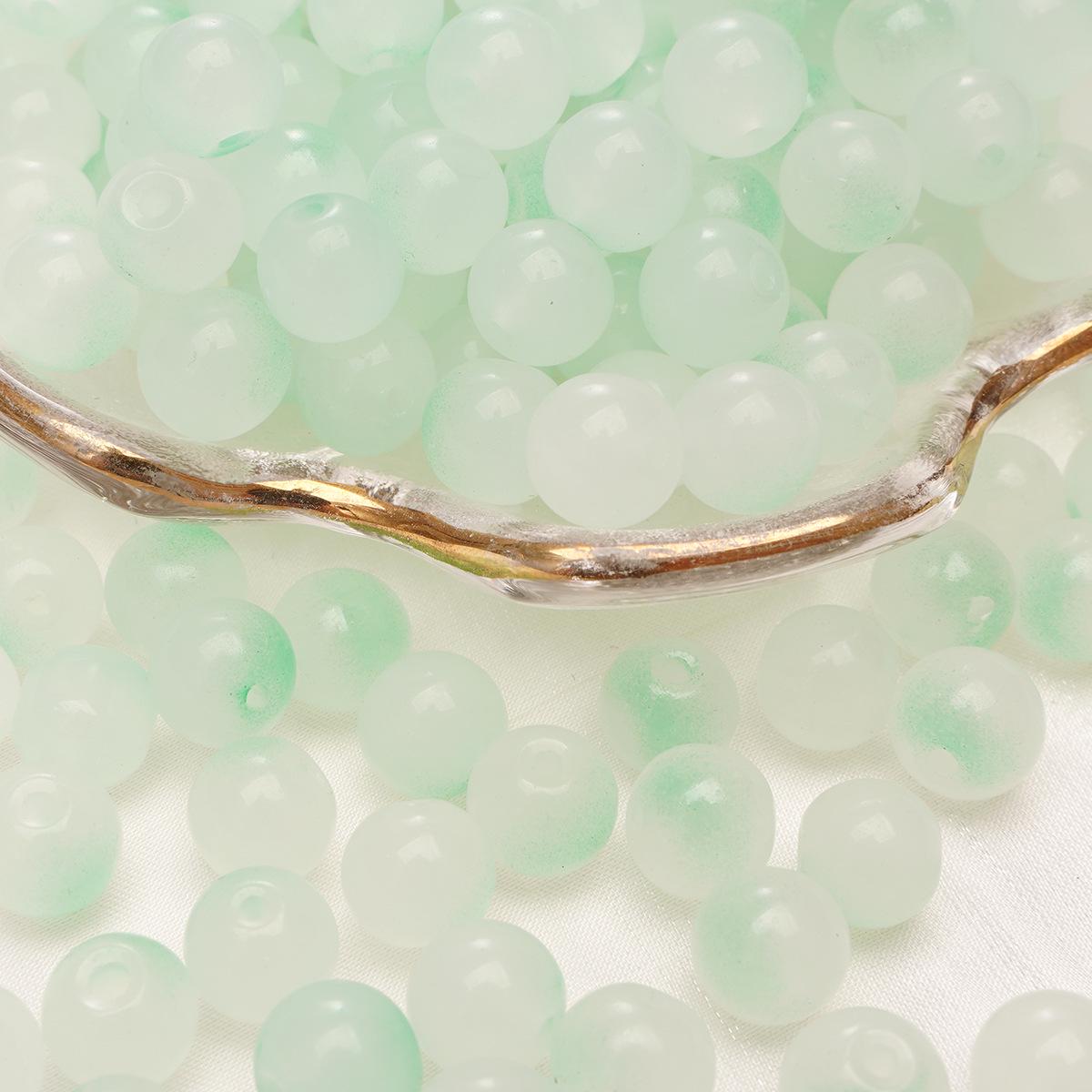 

Браслет из полусахарных желейных стеклянных бусин размером 8-10 мм - Круглые россыпные бусины для аксессуаров ручной работы Hole diameter approx 1.5mm