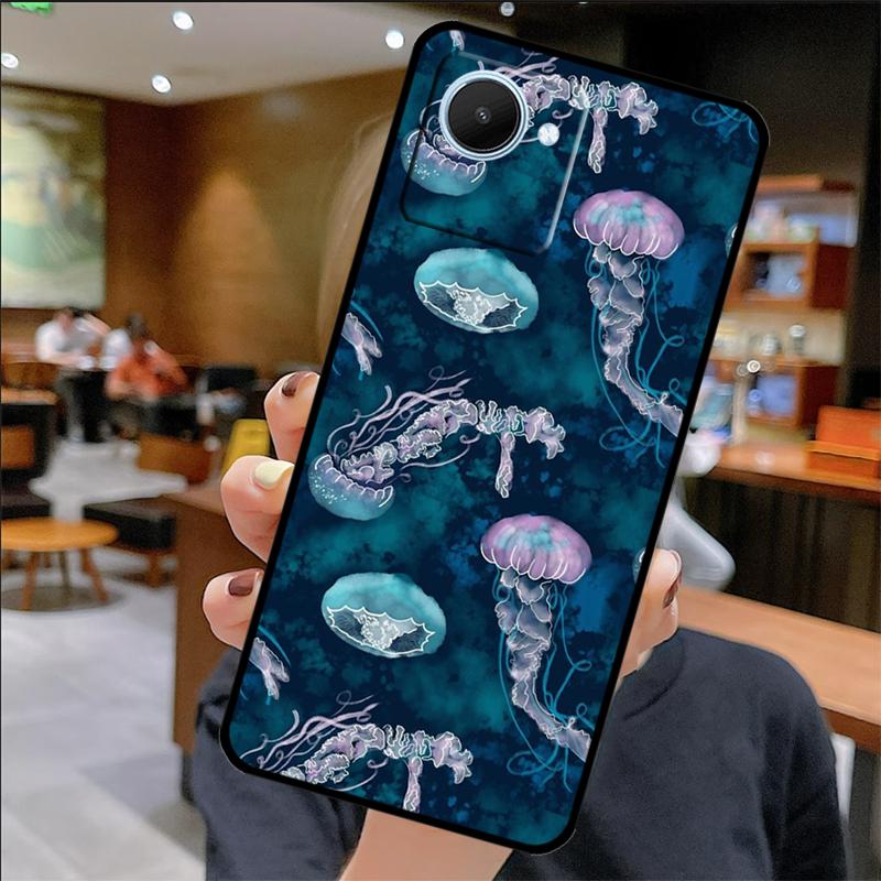 Magiczne etui meduza dla Realme C67 C61 C53 C55 C75 C51 C21Y C25S GT 6 6T 5 GT7 Pro 10 11 12 13 14 Pro Plus