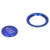 2pcs Engine Start Stop Button Trim Cover Aluminum Alloy Decoration for Car Interior