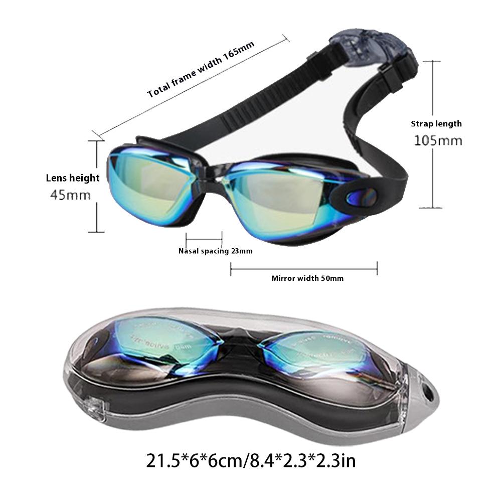 Adults Swim Goggles Anti Fog Swimming Goggles Waterproof HD Swim Glasses UV Protection Swimming Goggles for Men Women