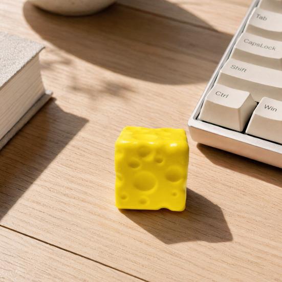 Cheese Stress Reliever Fake Squeeze Toy, Anxiety Relief Cube Sensory Shaped Toy Slow Rising Pinch Home Office Relaxation Tool Shape
