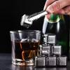 12/6/4/1/pcs Stainless Steel Ice Cubes Set Reusable Chilling Stones for Whiskey Wine Wine Cooling Cube Chilling Rock Party Bar Tool