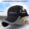 Chapeaux de soleil réglables Chapeau de soleil en coton Respirant Casquette de sport Femmes