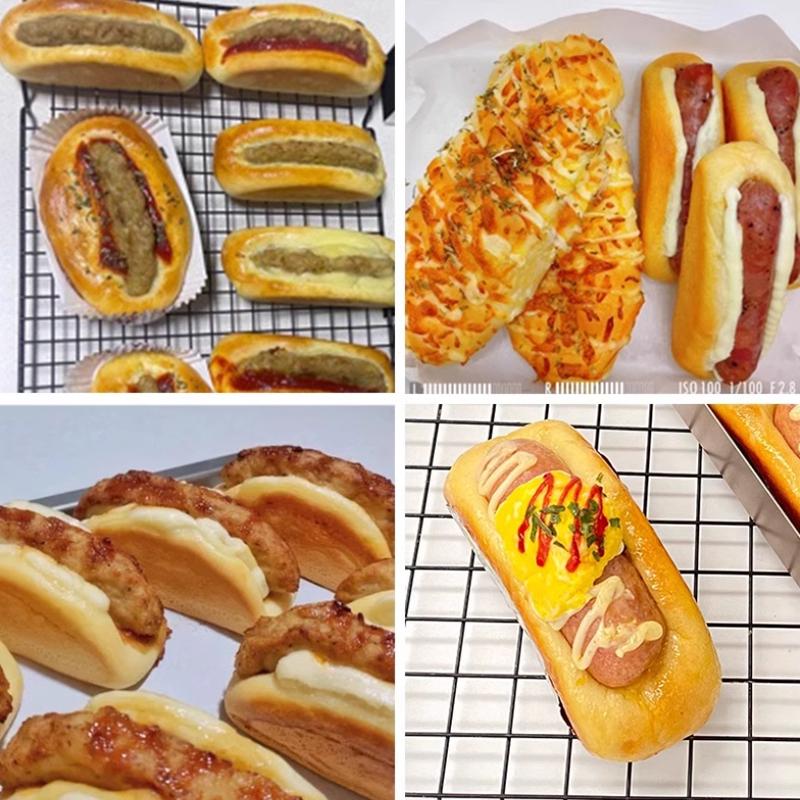 Non-Stick Pork Chop Bun Mold Carbon Steel Bread Mold U-Shape Cookie Mold Cake For Kitchen Baking