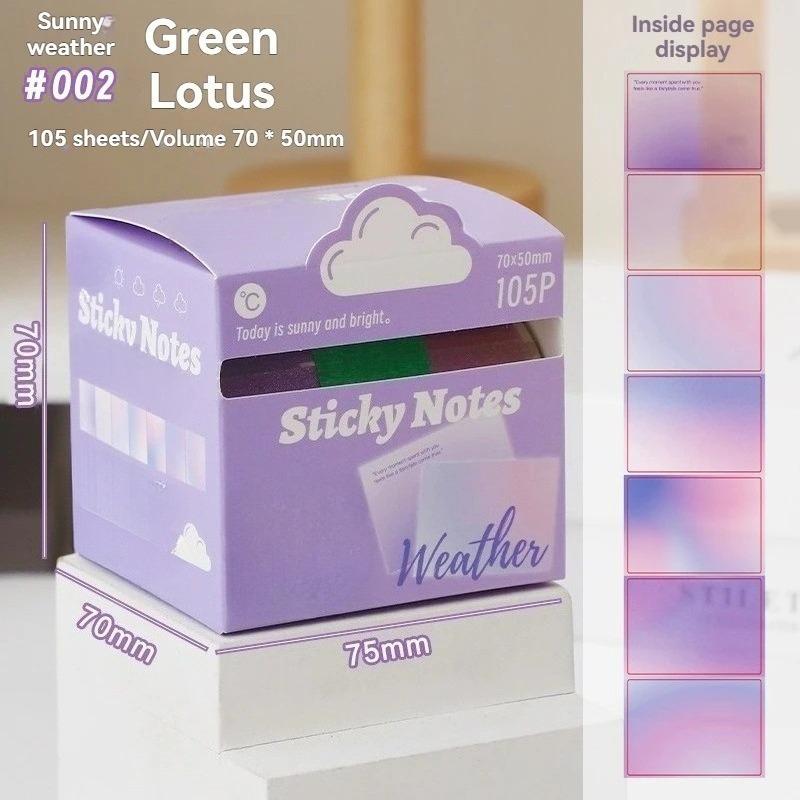 Transparent Pearlescent Pull Out Sticky Notes Stickers Notepads for Students Small Note Stickers for Marking