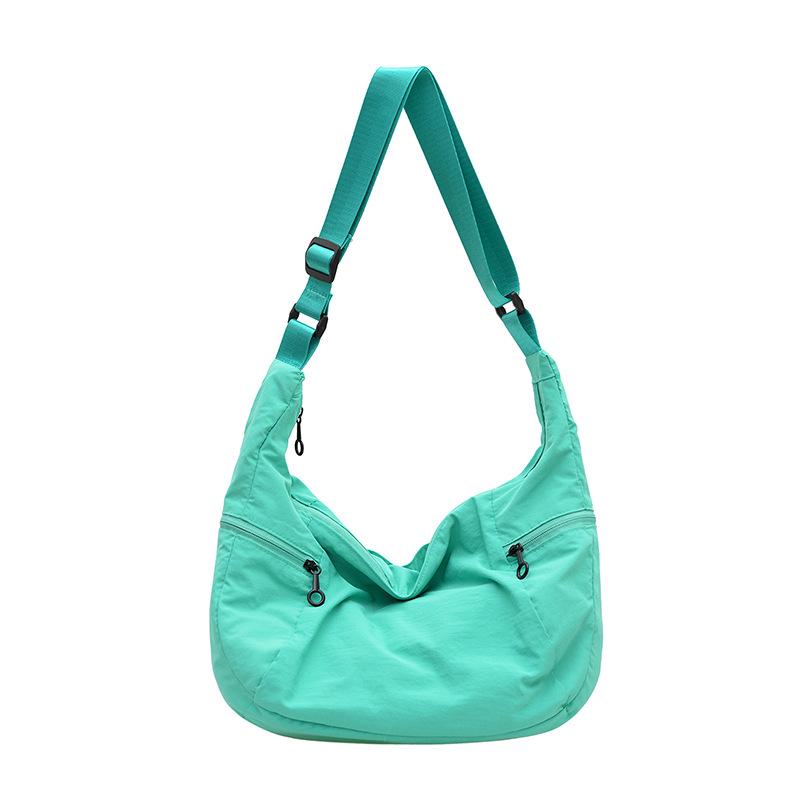 Casual Macron Shoulder Bag Waterproof Nylon Crossbody Niche Retro Commuter Dumpling Bag