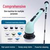 Wodoodporny Ręczny Elektryczny Zmywak Gąbka - Bezprzewodowy, Wielofunkcyjny do Czyszczenia Kuchni i Podłóg