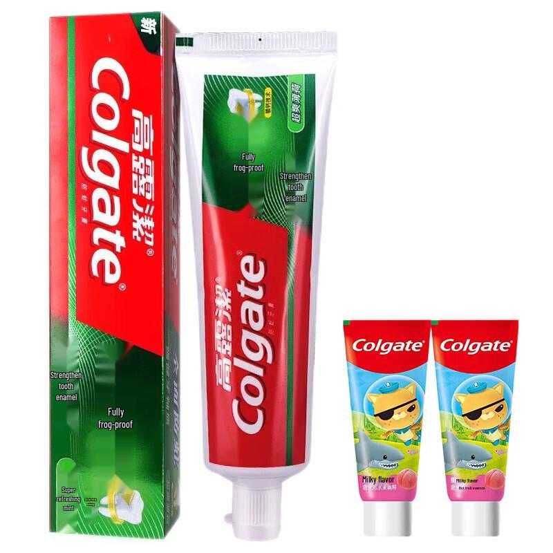 

Colgate Family Toothpaste Set - Adult Mint & Kids Peach