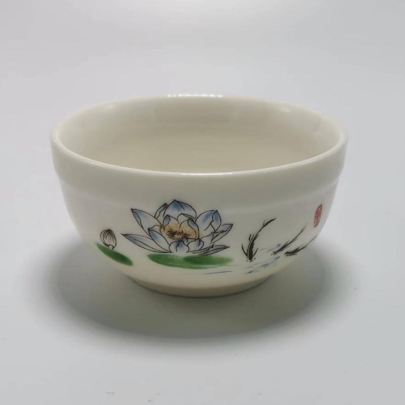 Chinese Ceramic Teacup 70ml Retro Kiln Change Big Tea Bowl Handmade Portable Tea Cup Creative Tea Set Tea Ceremony Supplies