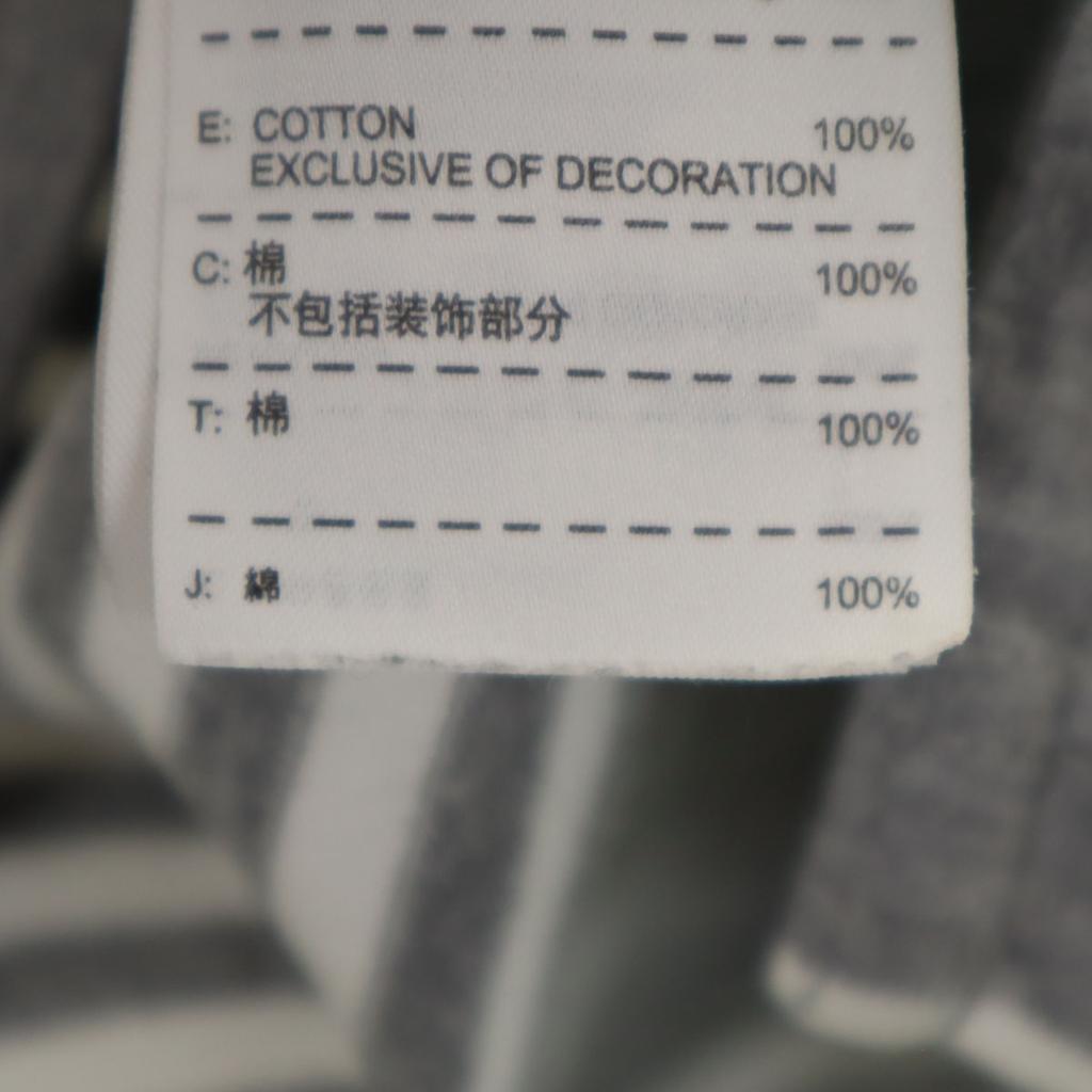 Nike Border Pattern Short Sleeve Polo Shirt L Gray Men's Used