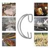 40pcs Chicken Cage Door Hooks Detachable Breeding Supplies Bird Cages Wire Hooks Stylish Creative Home Storage Tools