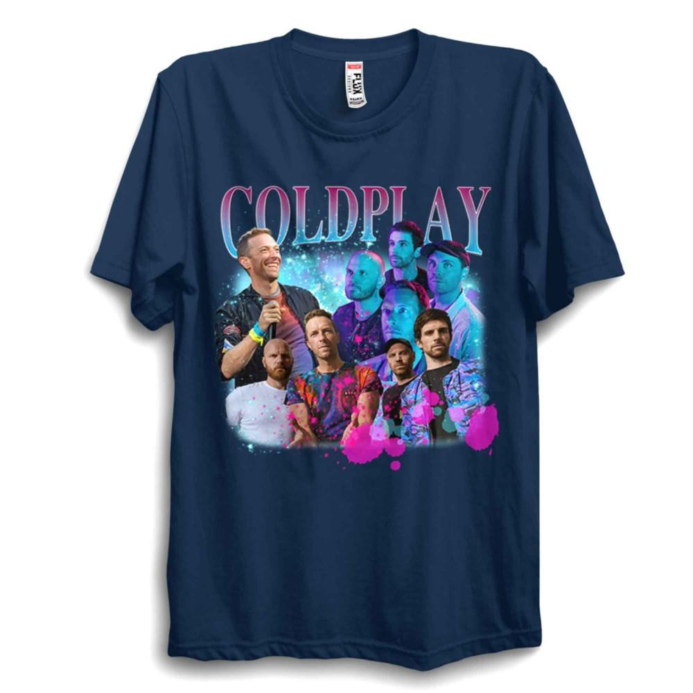 Vintage Cold Play Inspired TShirt Kids Adults World Tour Music Spheres Fan Tee S