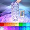 Cool Reflexed Roses Crystal Dia Mond Lamps And Home Decorations Bedroom Lights Touching Control Rose Crystal MAGIC Cristal Rgb