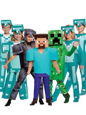 Halloweensky Cosplay Kostým Steve pre Deti - Téma Môj Svet