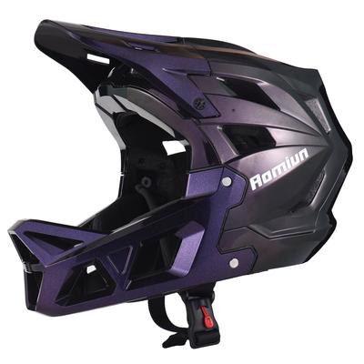 Full Face Mountain Bike Helmet For Men With Visor EPS Lining Lightweight Breathable Rough Terrain Helmet