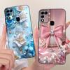 For Infinix Hot 11 Play Case Stylish Butterfly Tree Painted Cover Soft TPU Phone Case For Infinix Hot 10 Play X688C X688B Fundas