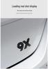 Black Decorative Covers for Zeekr 9X Car Logos - Front & Rear Metal Protection Accessories