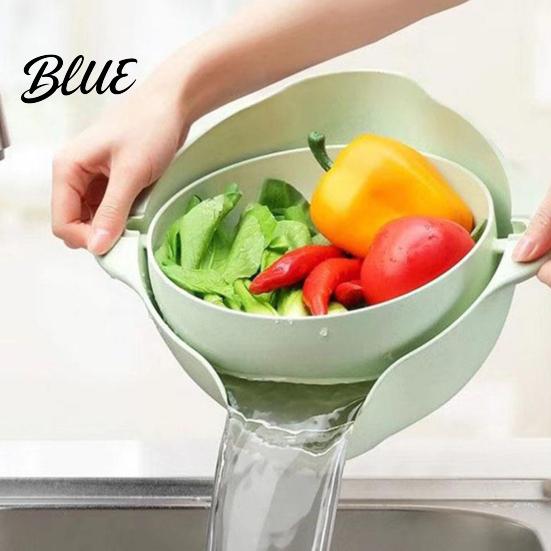 Food Prep Colander Fruit Portable Vegetable Basket Washing Double Layer Multifunctional Draining Snack Basket & Colander Strainer Bowl for
