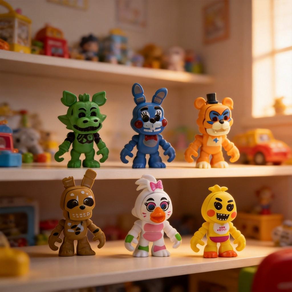 Five Night At Freddys Pvc Collectible Figures Set For Anime Fans