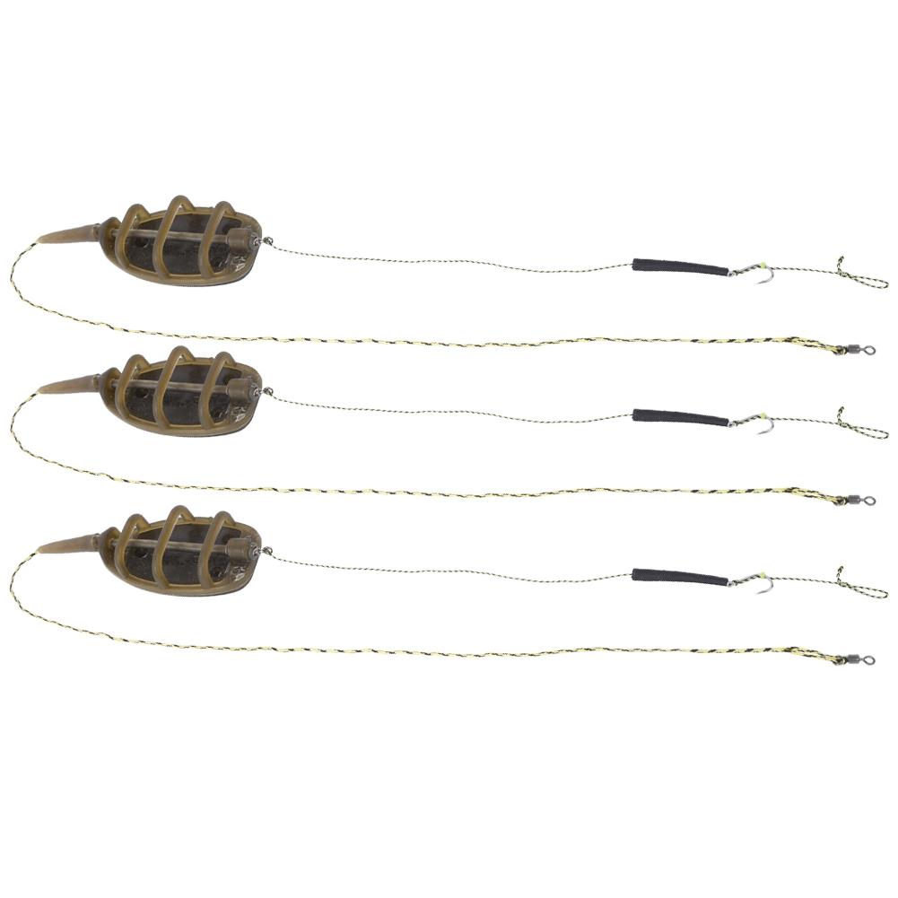 3Pcs Europäischen Stil Angeln Inline Methode Feeder Set Ausrüstung Angeln Zubehör Tackles