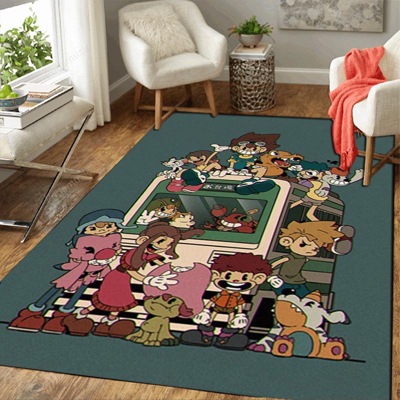 Digimon Adventure-inspired Rug Floor Mat for Living Room or Bedroom Soft and Comfortable Carpet a Gift for Birthday and Holiday.