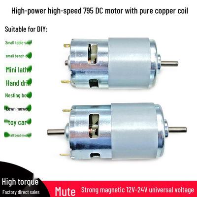 Szybki silnik prądu stałego 12V/24V 795 do elektrycznych narzędzi DIY i małych pił stołowych