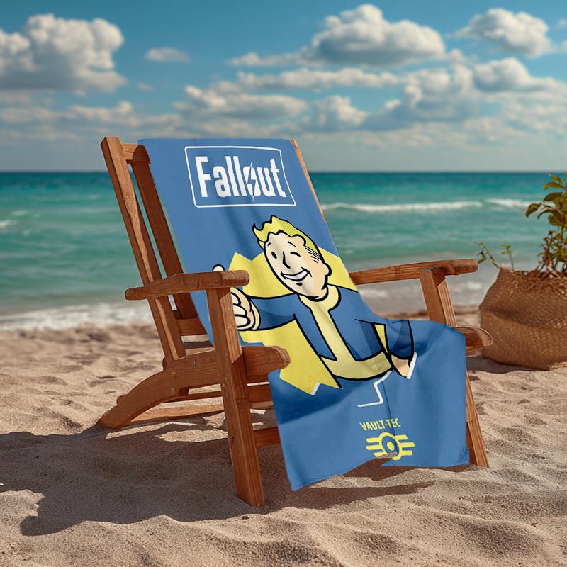Vault-Tec Fashion Beach Towel: Ideal for Summer Adventures Soft, absorbent and quick drying suitable for swimming and bathing