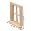 Premium Wooden Dollhouses Window Frame Wood Finish For Child Safe Creative Activities