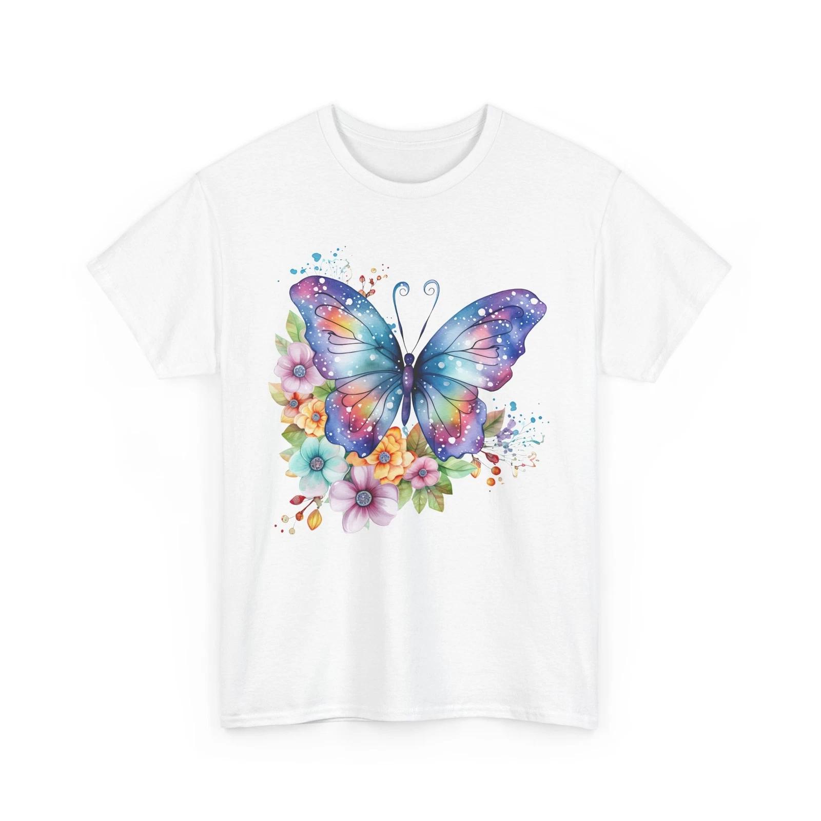

Butterfly Print Shirt Women’s Graphic Tee Cute Aesthetic Retro Boho Trendy 3XL