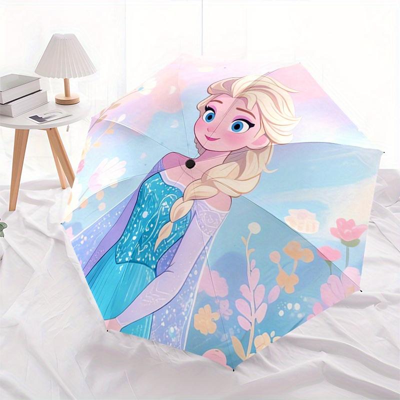 Elsa, Frozen Automatic Opening and Closing Umbrella, Compact Travel Umbrella, Lightweight and Portable, Suitable for Beach Commuting Busines