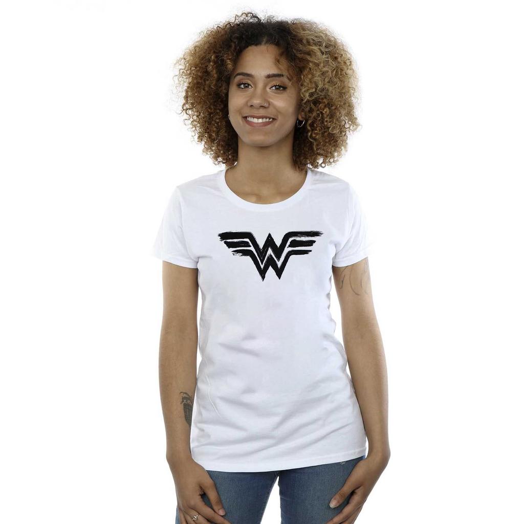 Wonder Woman Unisex-T-Shirt mit Farblogo für Erwachsene