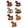 Small Christmas Rocking Horse Decor Animal Statue Desktop Collection Home Decor