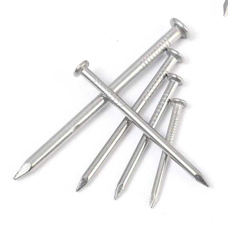 Stainless Steel Round Nails DIY Woodworking Nails Strong Load-Bearing Nails for Hanging Pictures Wood Projects Wall Hanging Kit