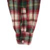 WESTERN GENTLEMAN 70s Wool Blend Flannel Vintage Check Pattern Long sleeve skipper shirt Men's Used