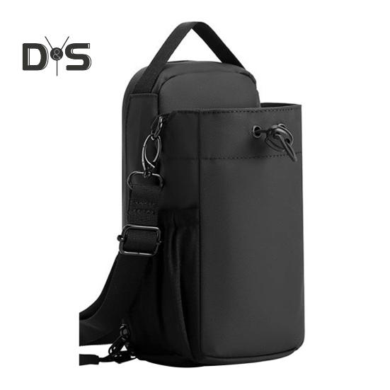 

Сумка для бутылки с водой на магните объемом 1,55 л с регулируемым шнурком, водонепроницаемая, для походов, путешествий, держатель для питьевой бутылки, сумка для хранения чёрный