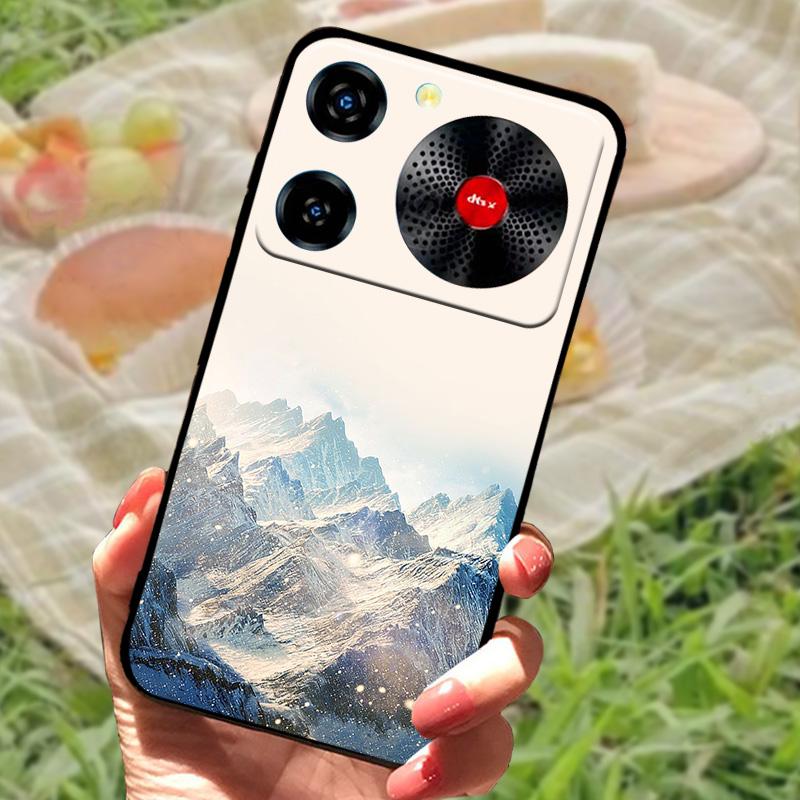 Per ZTE Nubia Custodia Musica Antiurto TPU Silicone Nero Paraurti Cover Per ZTE Nubia Custodie Telefono Musica Carina Cover Posteriore Fundas Capa