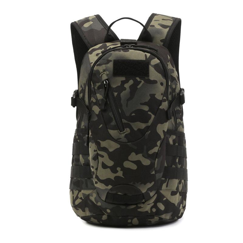 Mochila táctica de 20 litros para acampar, senderismo, camuflaje, para hombre, viajes, montañismo, deportes al aire libre, bandolera con puerto USB para la escuela.