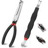 2Pcs Electrical Disconnect Pliers Set, Automotive Electrical Connector Separator with with Straight & Dual-Head Designs, Electrica Disconnect Pliers