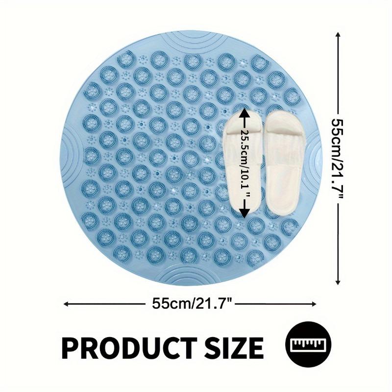 1pcs/set Silicone Bath Mat with Massage Nubs Non-Slip Shower Floor Mat Exfoliating Foot Scrubber for Bathroom Safety Pad