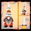 Halloween Gnome Pumpkin Bat Faceless Doll Decorations 2pcs Mr and Mrs Scandinavian Tomtes Table Ornament Tiered Tray
