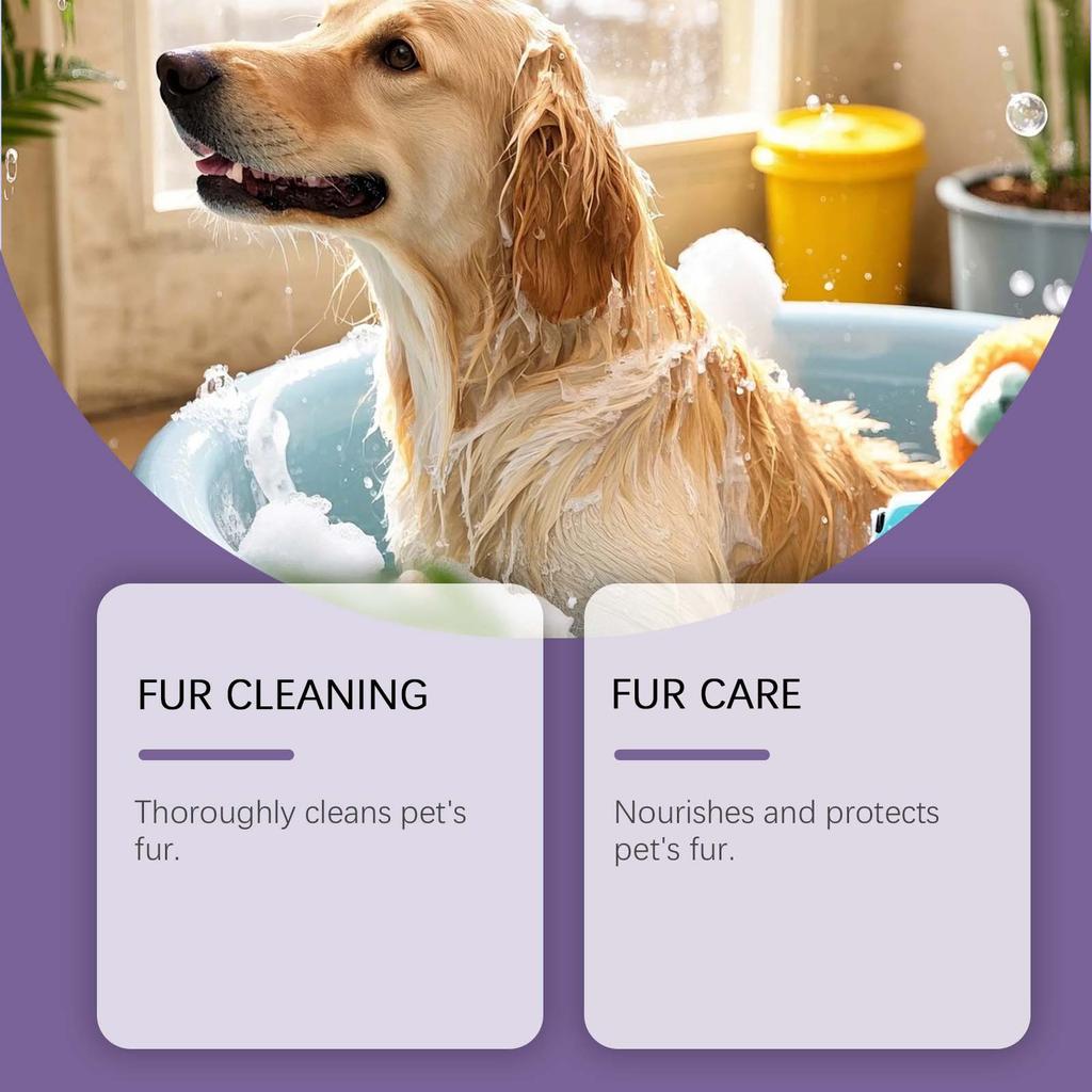 Pet Shampoo - Gently Cleanses And Cares For Your Pet's Coat, Leaving It Smooth And Shiny.100g