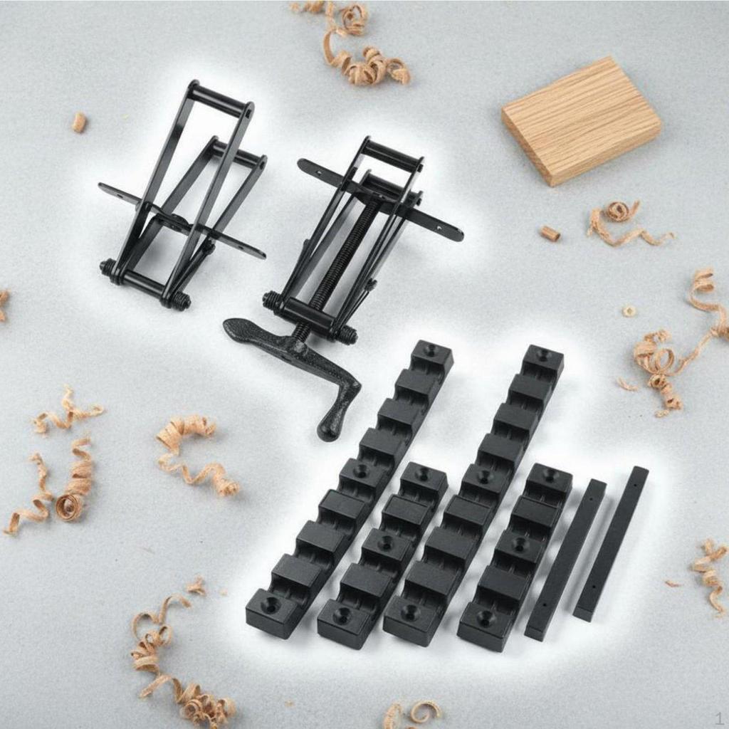Carpentry Panel Clamp Kit Adjustable Width fourway Pressure Easy to Rotate Handle Clamping