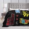 Bad Bunny DTMF  Fleece Blankets Music Funny Throw Blankets for Home 150*125cm Plush Thin Quilt,