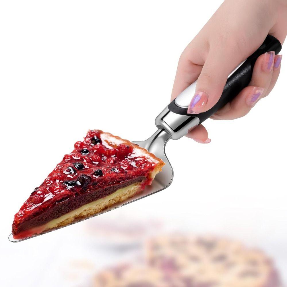 Plastic Handle Triangular Cake Spatula Mirror Finish Cheese Shovel Mooncake Shovel  Hotel