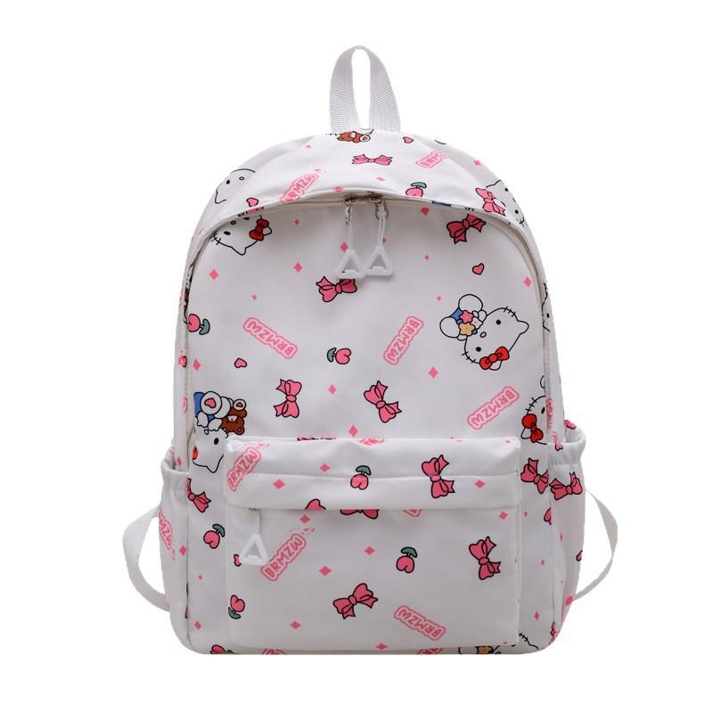 Schoolbag backpack Japanese new 1011 middle and high school girls large capacity cute printing high value casual versatile schoolbag