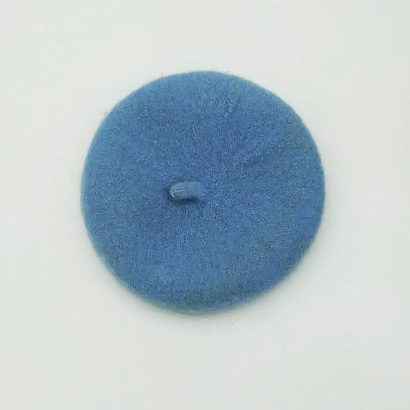 Style Ins Couleur Unie Fournitures pour Animaux Chapeau en Laine Peintre Accessoires pour Chiens Béret Mini Décoration Couvre-chef pour Photo