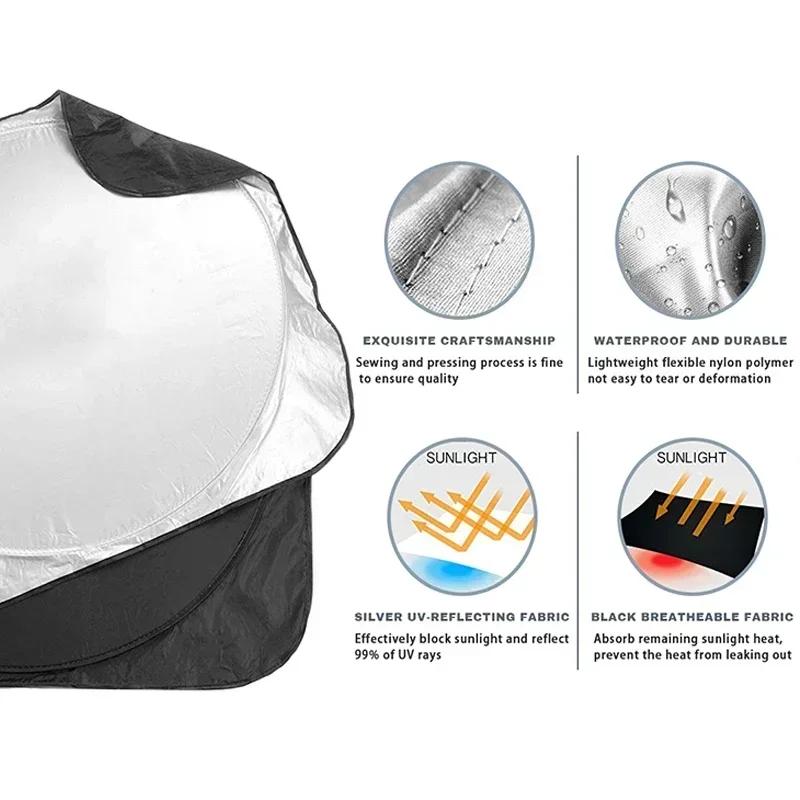 Car Windshield Sun Shade Visor UV Protection Shield For VW Scirocco Polo T5 Passat b6 Golf mk5 Tiguan Jetta CC Beetle GTI Touare
