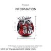 Copper Red Love Series Open Heart Lobster Charm Beads Fit Original Bracelet Trinket For Jewelry Makeing For Women